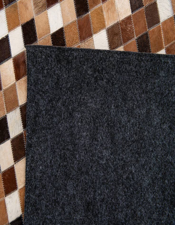 Detail image of  4' x 5' 11 Cowhide Stocks Rug
