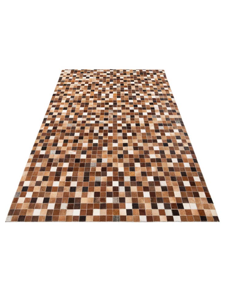 Detail image of  4' x 6' Cowhide Stocks Rug