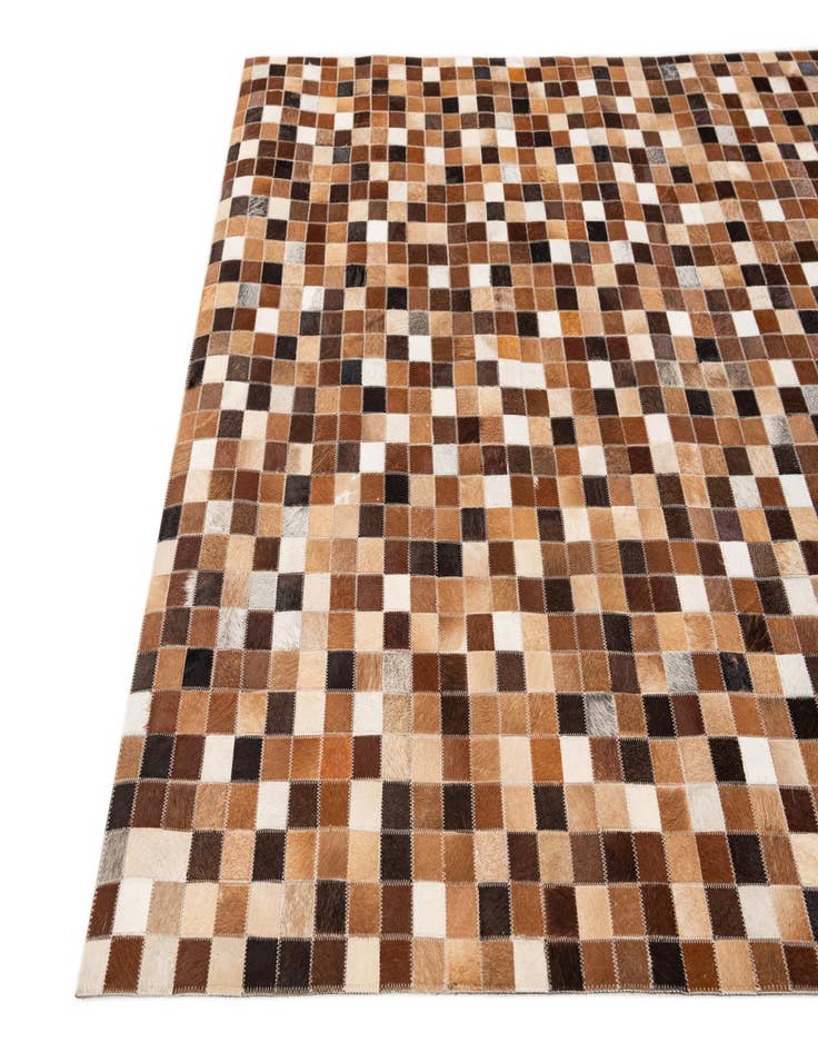 Detail image of  4' x 6' Cowhide Stocks Rug