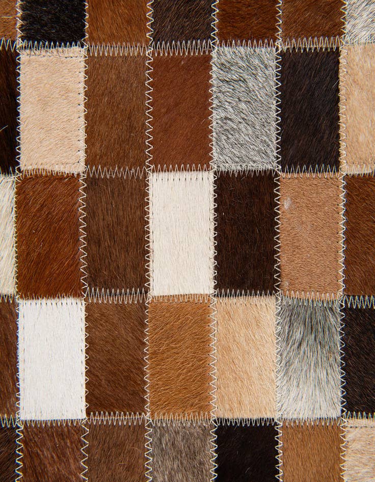 Detail image of  4' x 6' Cowhide Stocks Rug