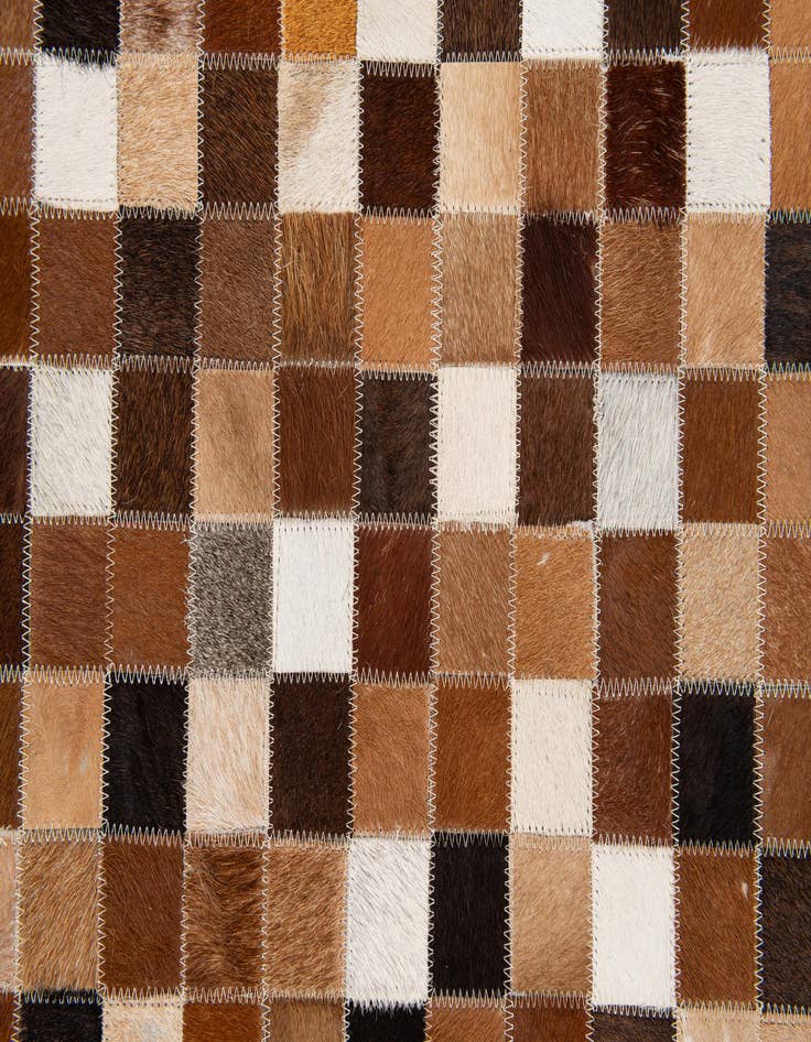 Detail image of  4' x 6' Cowhide Stocks Rug