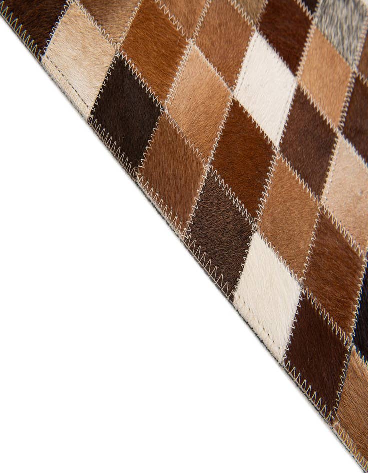 Detail image of  4' x 6' Cowhide Stocks Rug