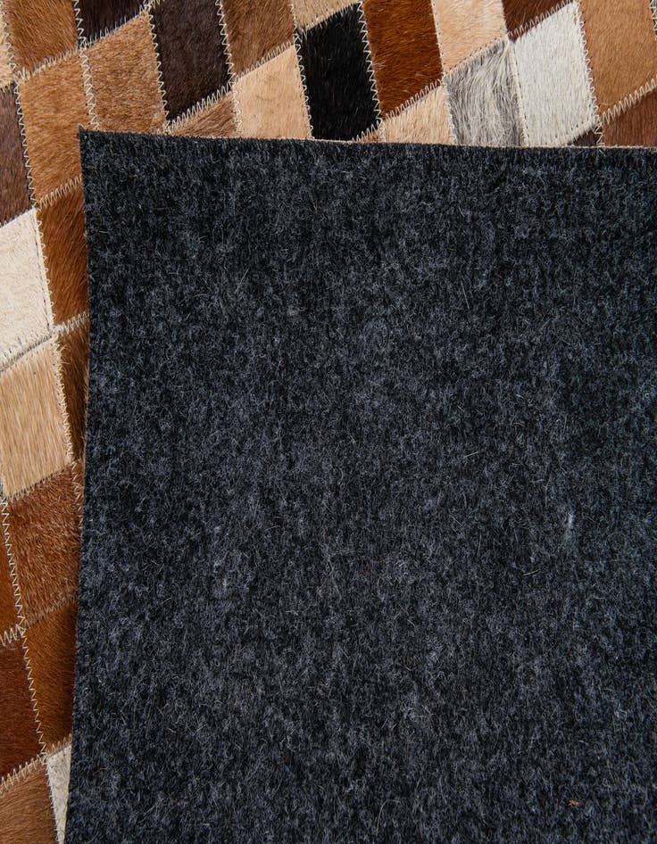 Detail image of  4' x 6' Cowhide Stocks Rug