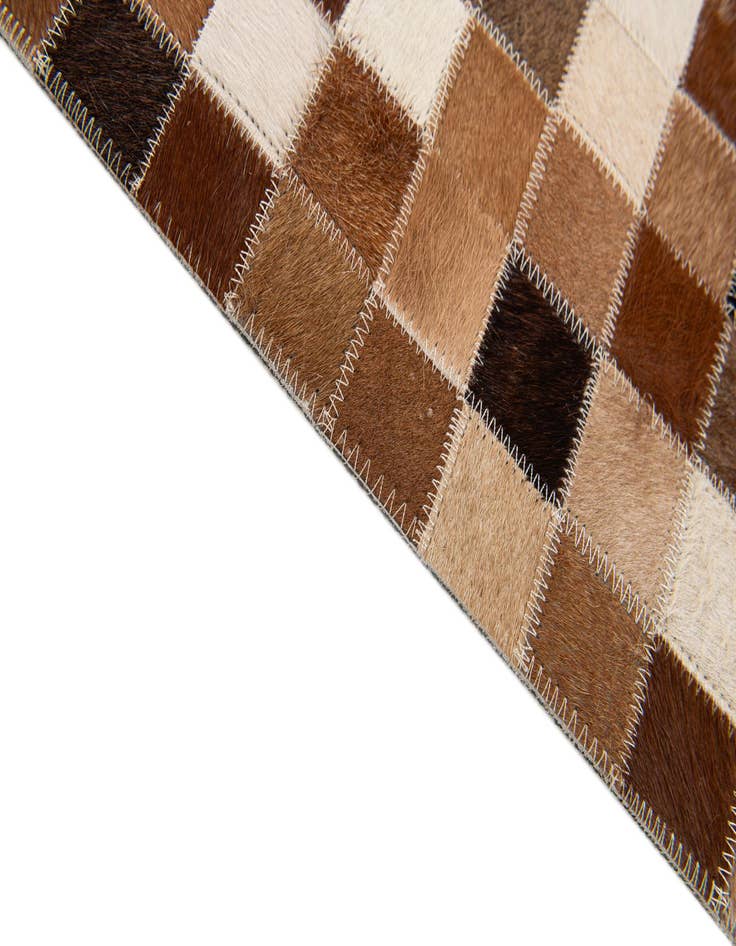 Detail image of  4' x 5' 11 Cowhide Stocks Rug