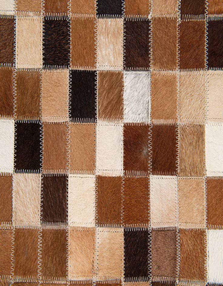 Detail image of  4' x 5' 11 Cowhide Stocks Rug