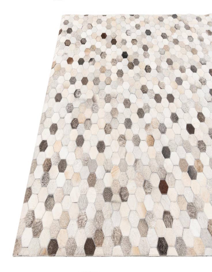 Detail image of  4' x 5' 11 Cowhide Stocks Rug