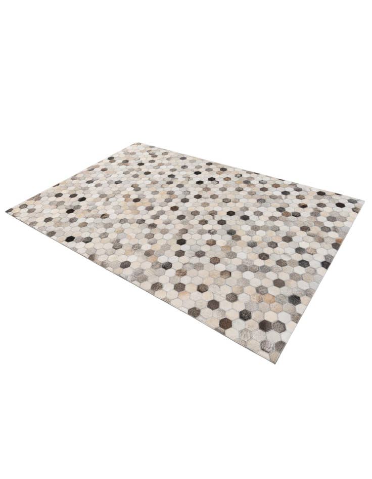 Detail image of  4' x 5' 10 Cowhide Stocks Rug