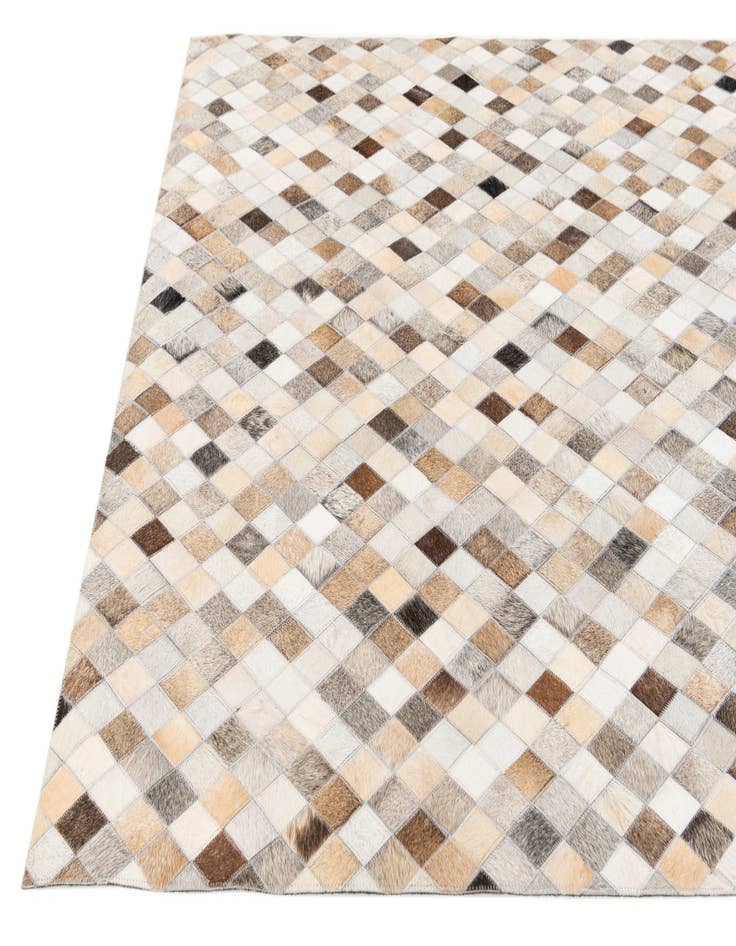 Detail image of  4' 1 x 6' Cowhide Stocks Rug
