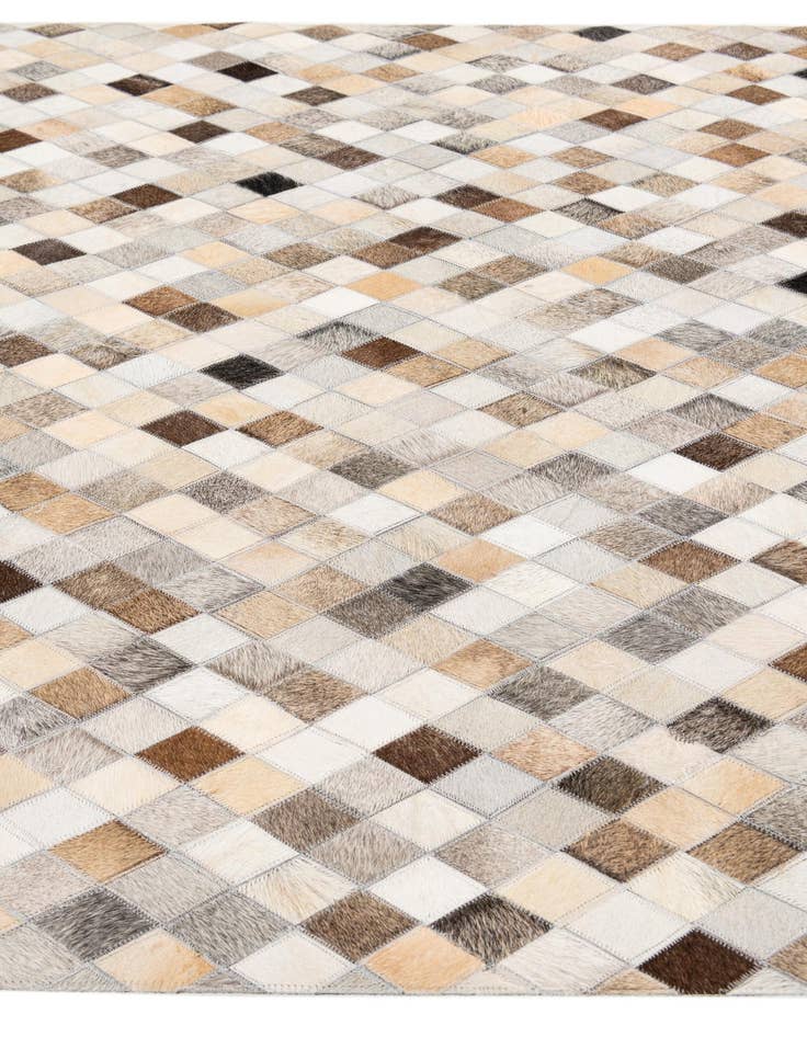 Detail image of  4' 1 x 6' Cowhide Stocks Rug