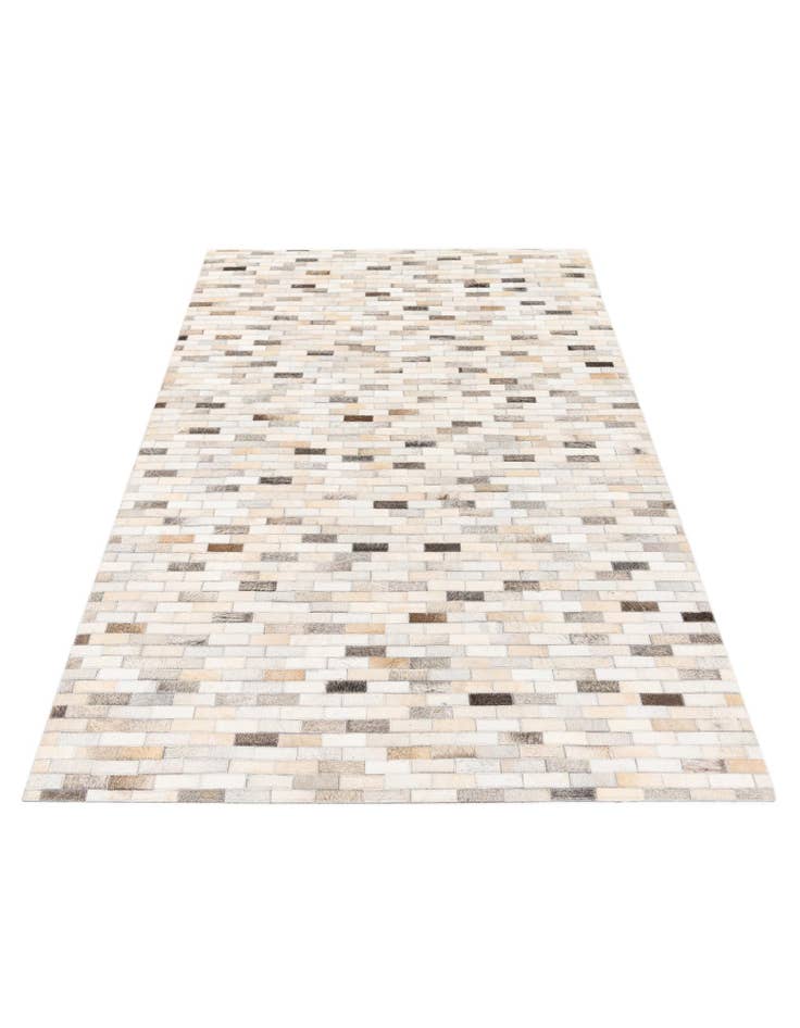 Detail image of  4' x 5' 10 Cowhide Stocks Rug