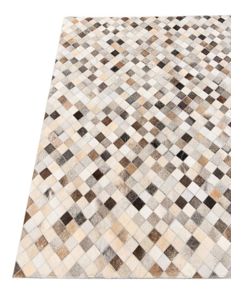 Detail image of  4' x 6' Cowhide Stocks Rug