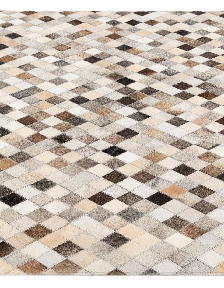 Detail image of  4' x 6' Cowhide Stocks Rug