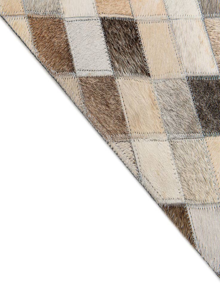 Detail image of  4' x 6' Cowhide Stocks Rug