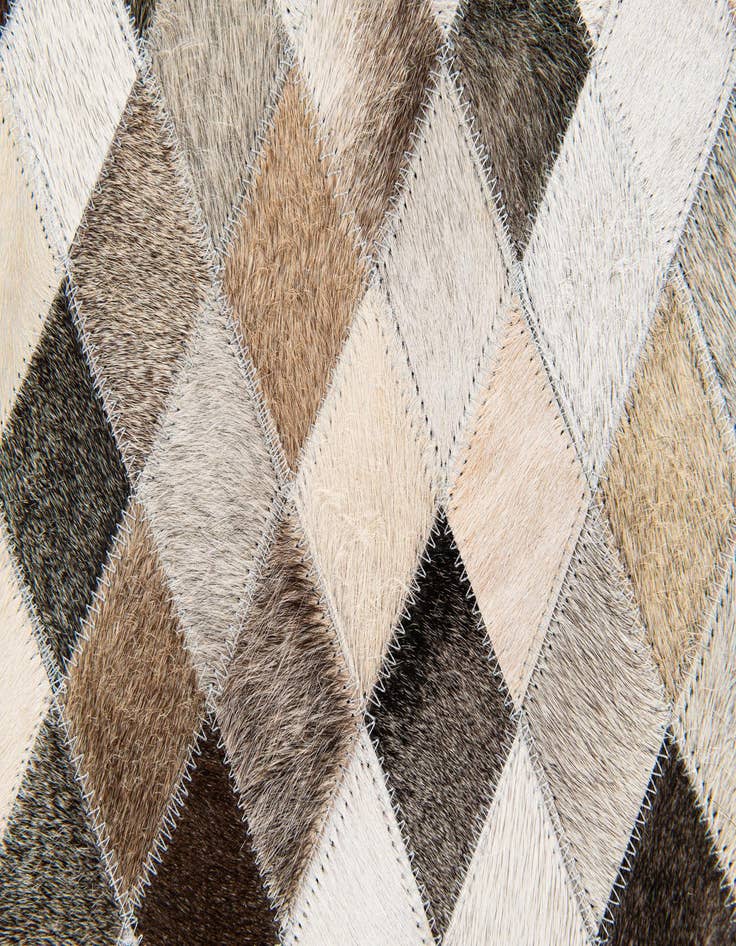 Detail image of  4' x 6' Cowhide Stocks Rug