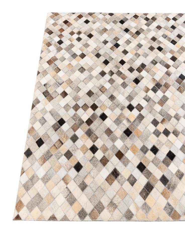 Detail image of  3' 11 x 6' 3 Cowhide Stocks Rug