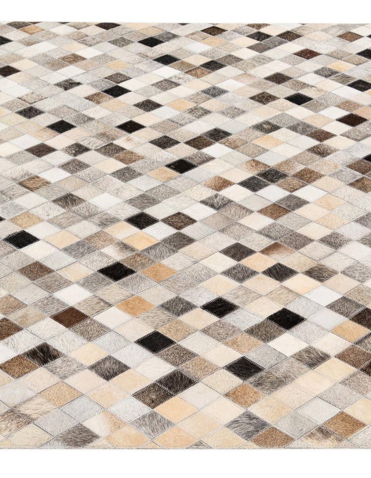 Detail image of  3' 11 x 6' 3 Cowhide Stocks Rug