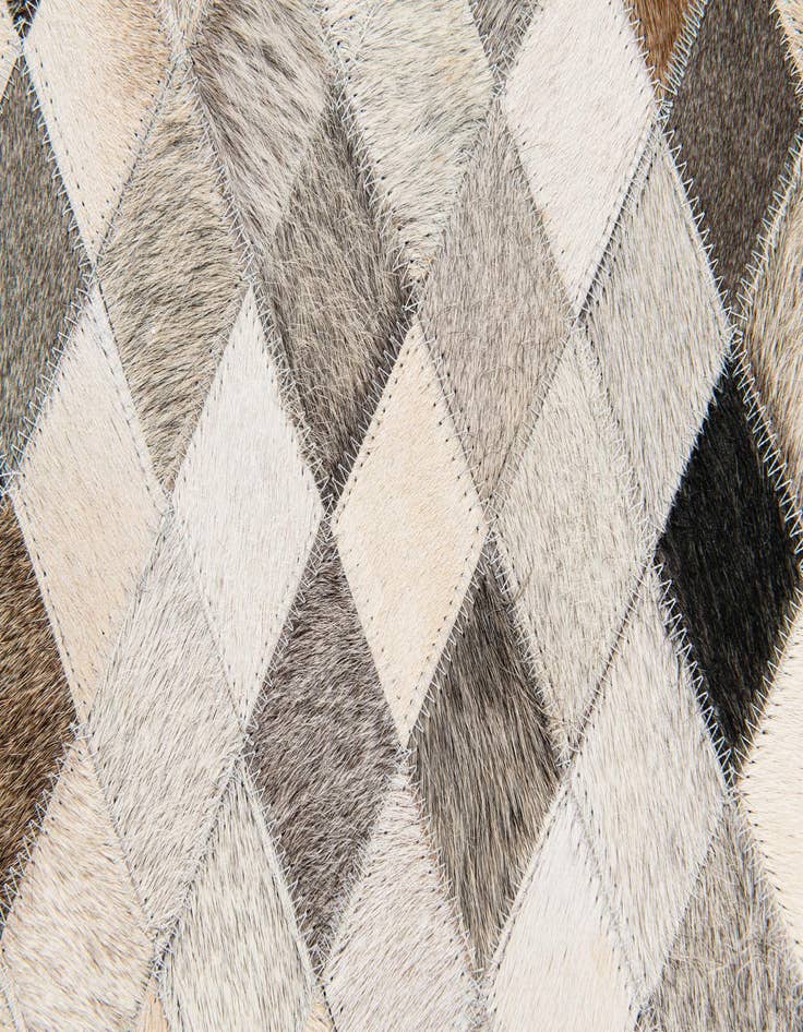 Detail image of  3' 11 x 6' 3 Cowhide Stocks Rug
