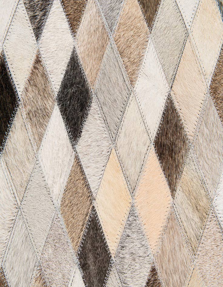 Detail image of  4' 1 x 5' 11 Cowhide Stocks Rug