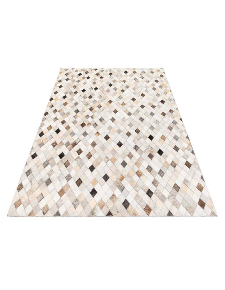 Detail image of  4' 1 x 6' Cowhide Stocks Rug