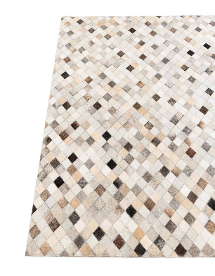 Detail image of  4' 1 x 6' Cowhide Stocks Rug