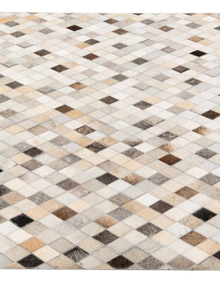 Detail image of  4' 1 x 6' Cowhide Stocks Rug