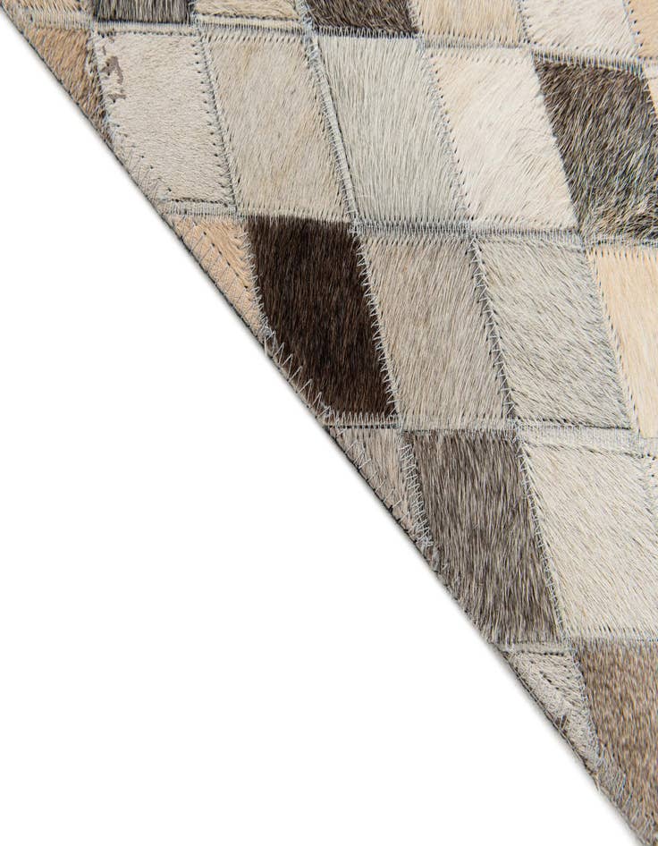 Detail image of  4' 1 x 6' Cowhide Stocks Rug