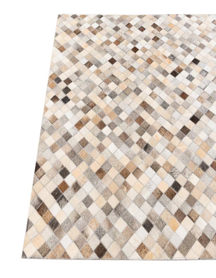 Detail image of  4' x 6' 1 Cowhide Stocks Rug