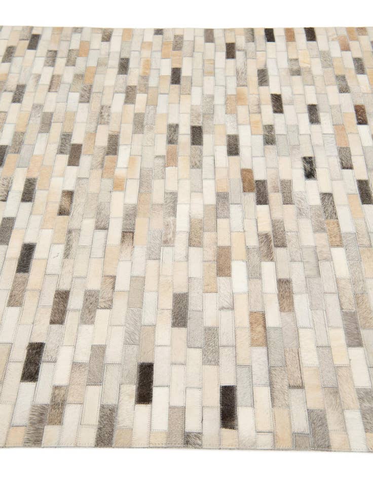 Detail image of  3' 11 x 5' 10 Cowhide Stocks Rug