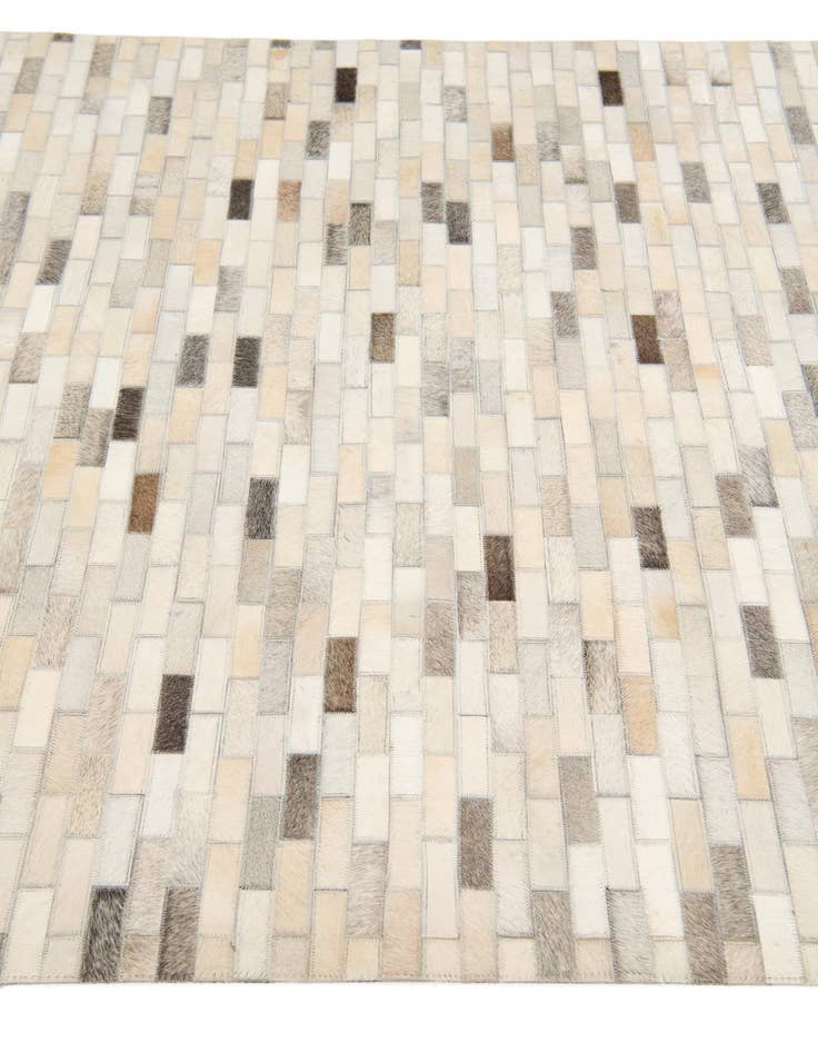 Detail image of  4' x 5' 11 Cowhide Stocks Rug