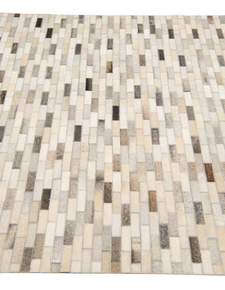 Detail image of  4' x 5' 11 Cowhide Stocks Rug