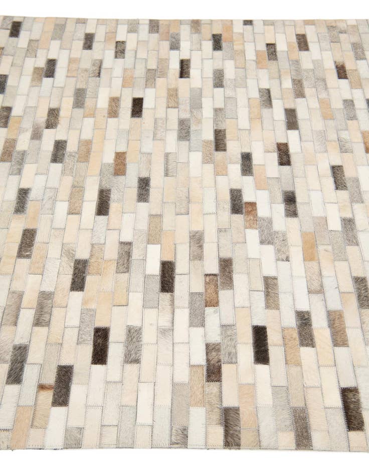 Detail image of  4' x 6' Cowhide Stocks Rug