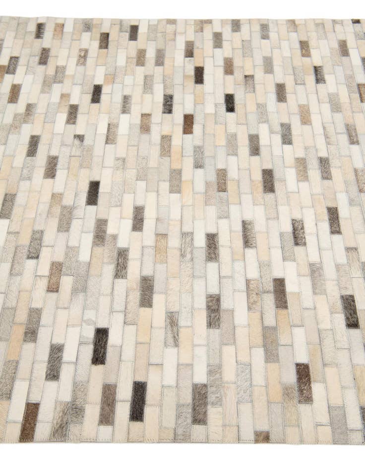 Detail image of  4' x 5' 11 Cowhide Stocks Rug