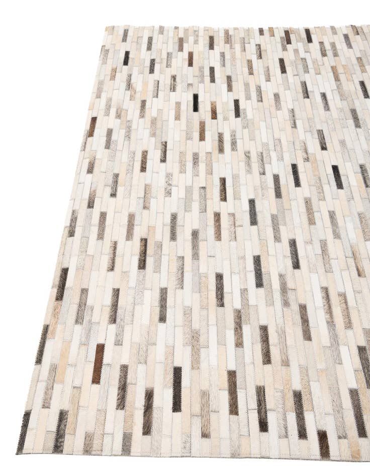 Detail image of  4' x 5' 11 Cowhide Stocks Rug