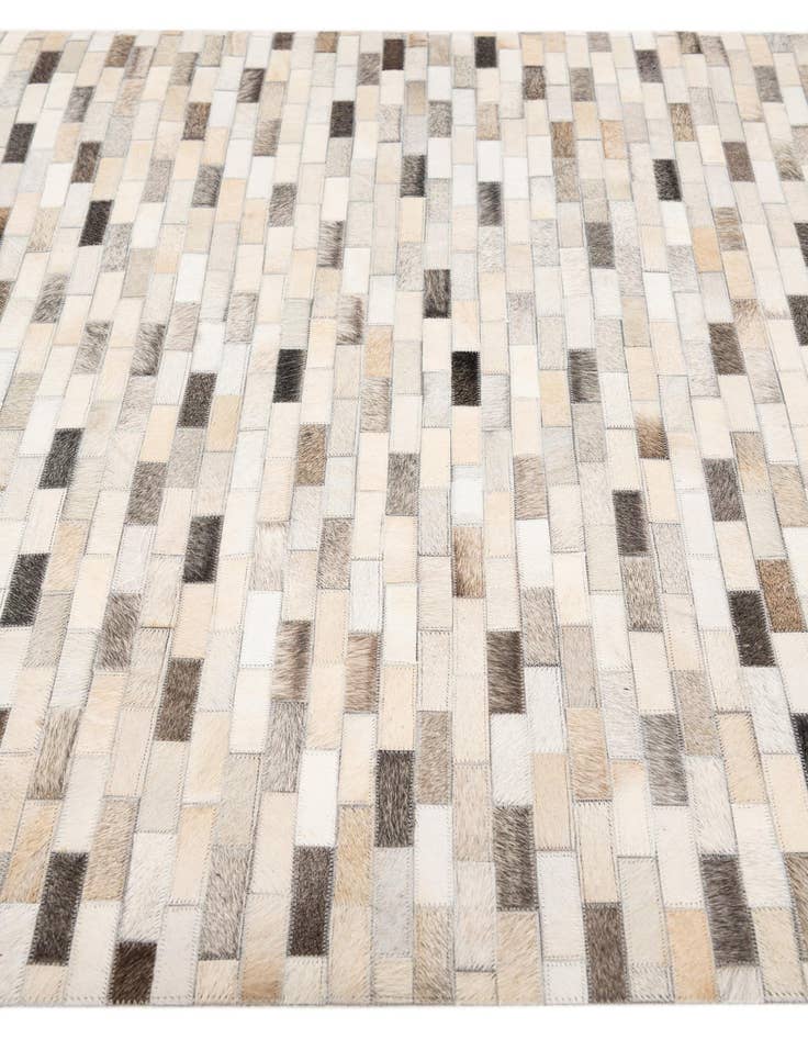 Detail image of  4' x 5' 11 Cowhide Stocks Rug