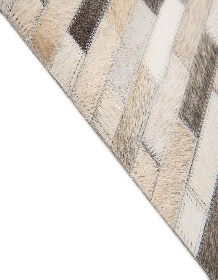 Detail image of  4' x 5' 11 Cowhide Stocks Rug