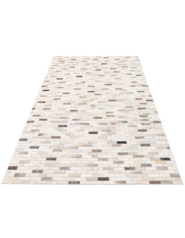 Detail image of  3' 11 x 6' 1 Cowhide Stocks Rug