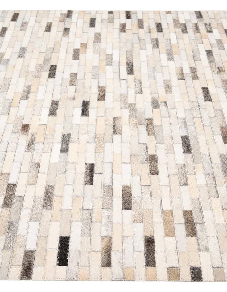 Detail image of  3' 11 x 6' 1 Cowhide Stocks Rug