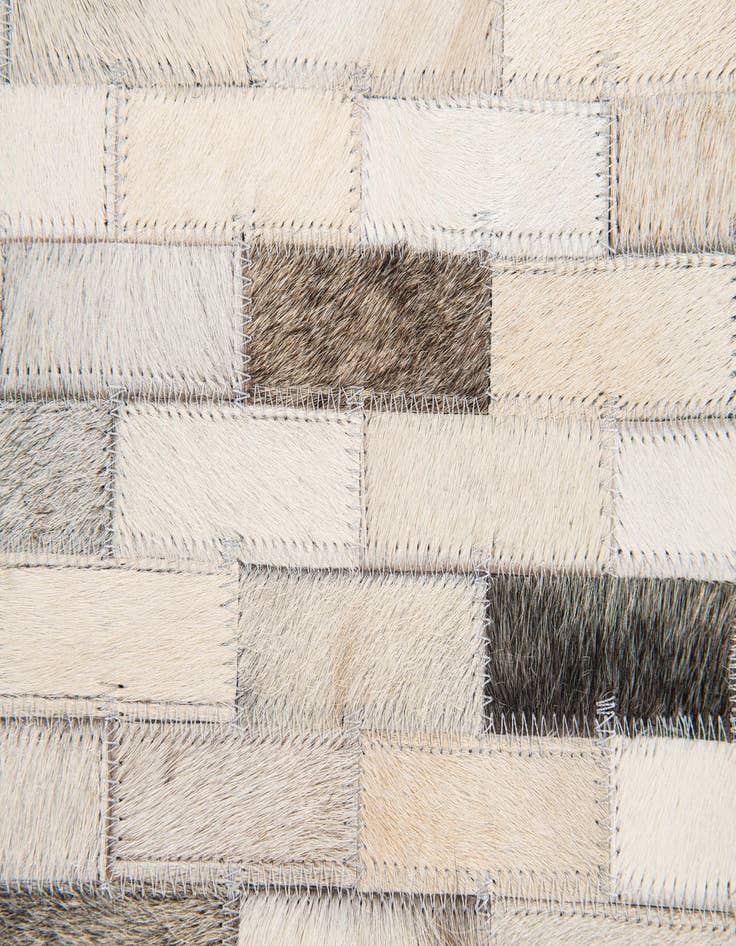 Detail image of  3' 11 x 6' 1 Cowhide Stocks Rug