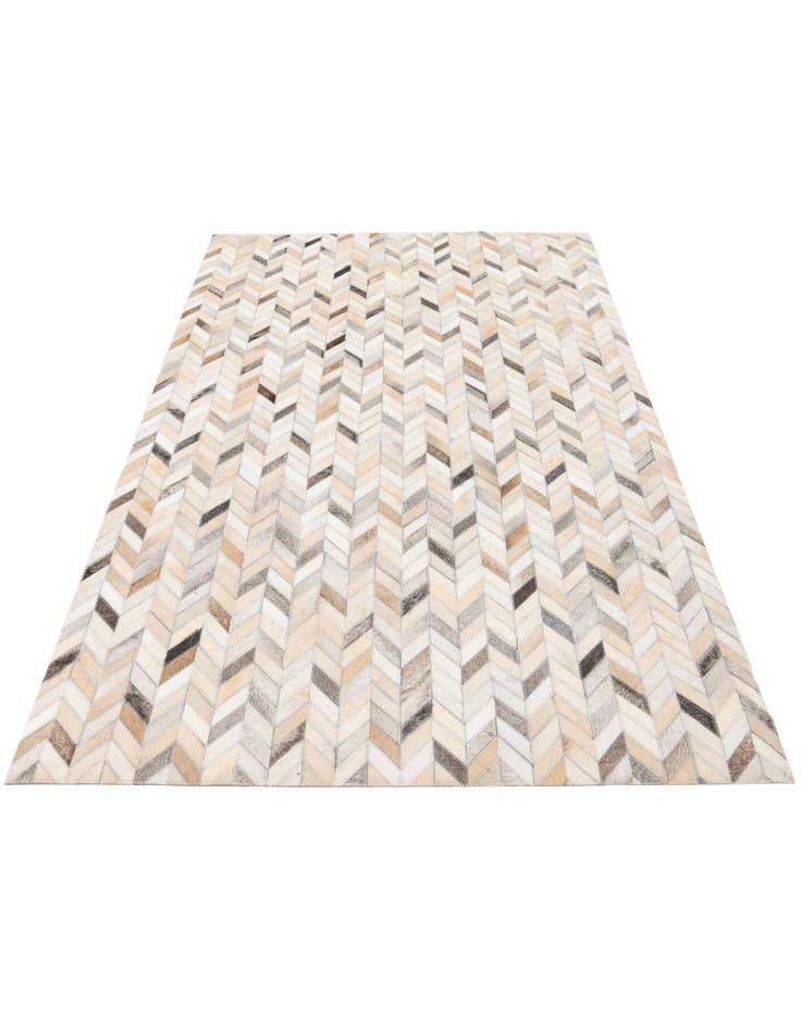 Detail image of  4' x 6' Cowhide Stocks Rug