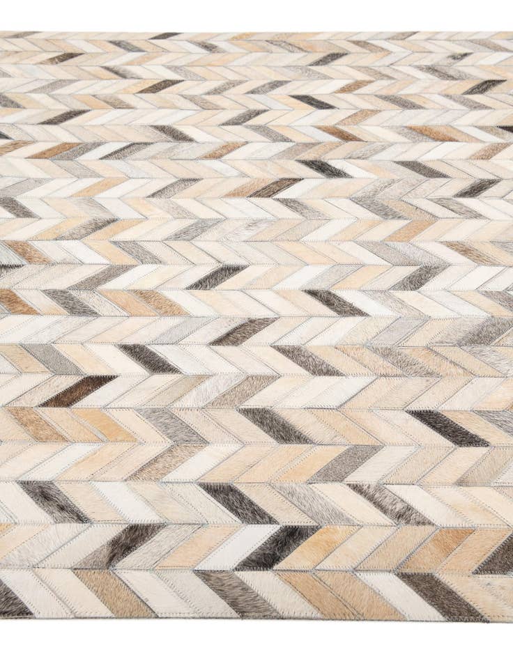 Detail image of  4' x 6' Cowhide Stocks Rug