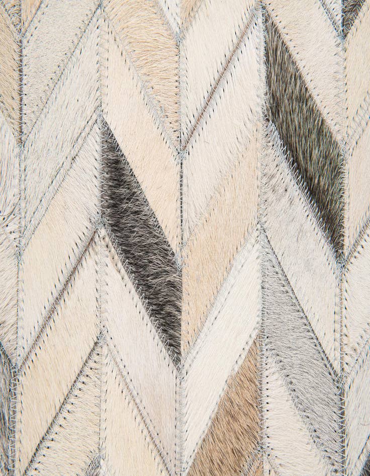 Detail image of  4' x 6' Cowhide Stocks Rug