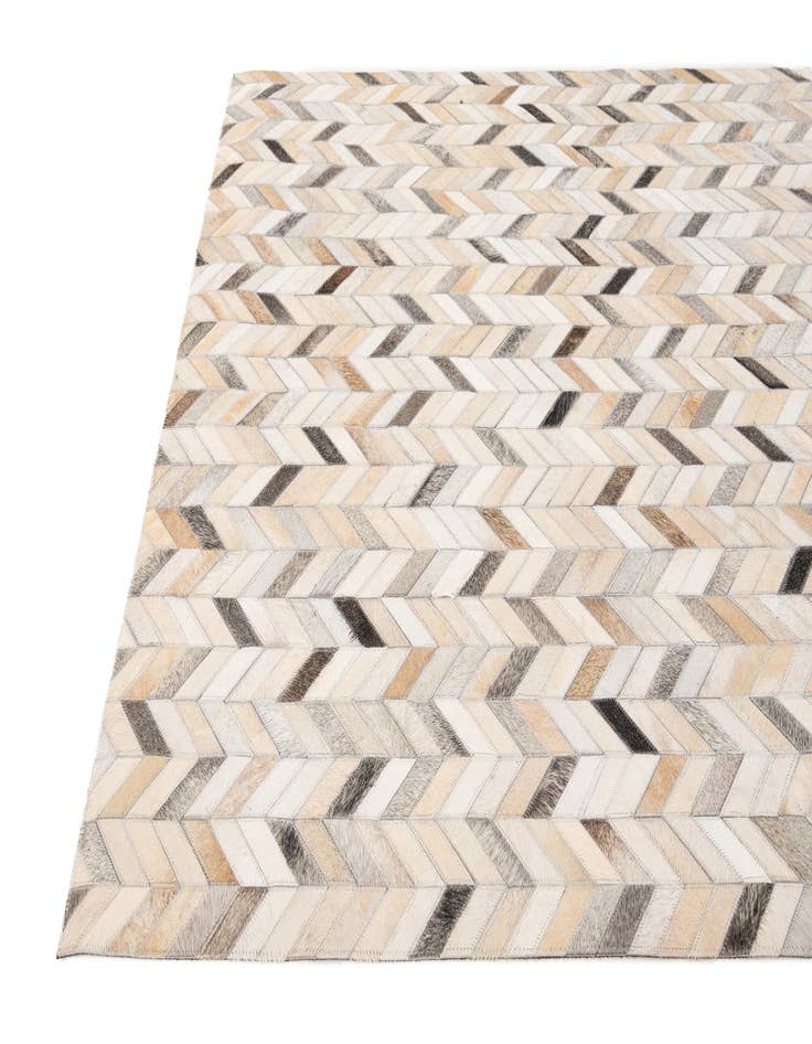 Detail image of  4' x 6' 1 Cowhide Stocks Rug