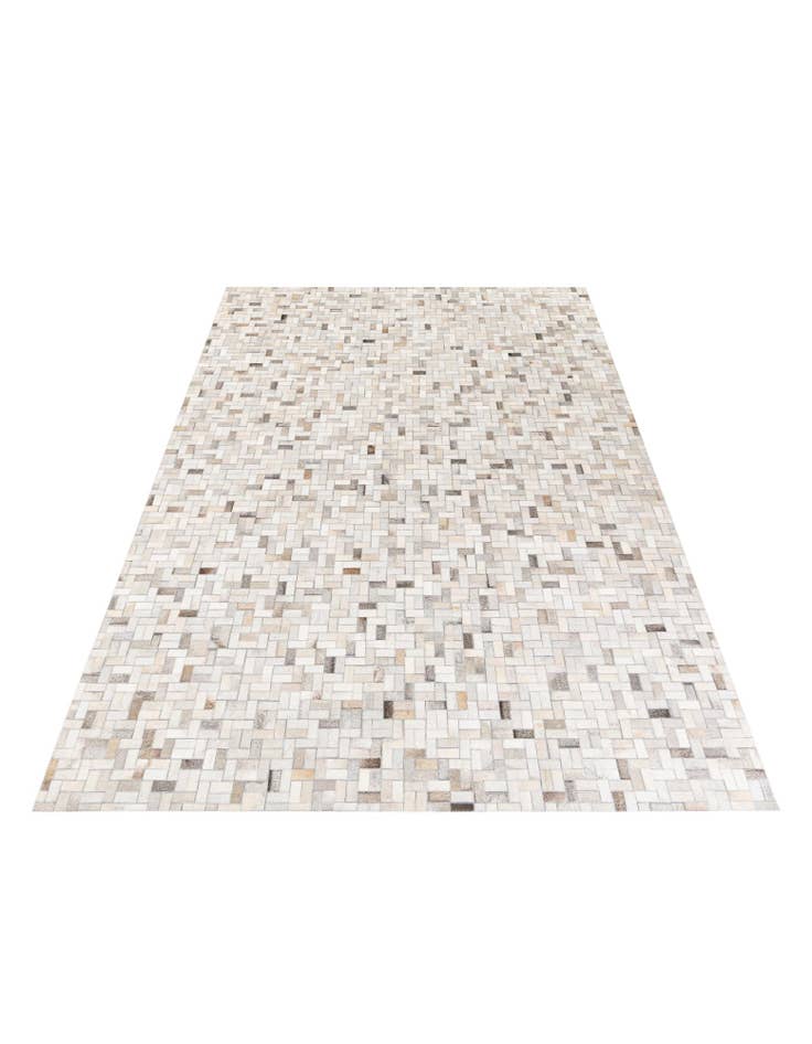 Detail image of  6' 8 x 9' 10 Cowhide Stocks Rug