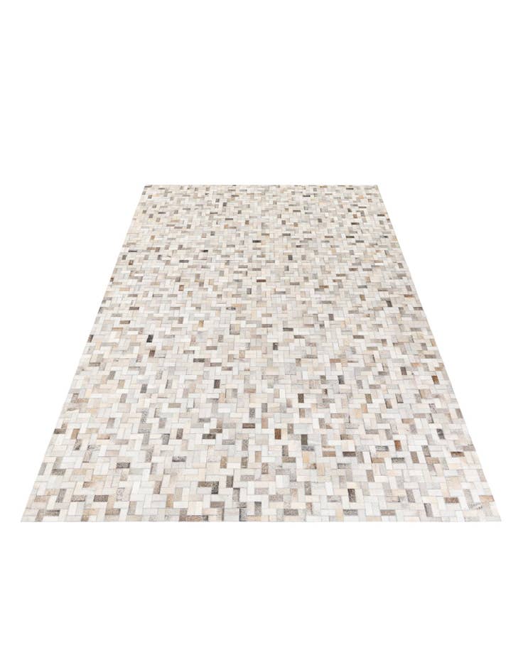 Detail image of  6' 7 x 9' 9 Cowhide Stocks Rug