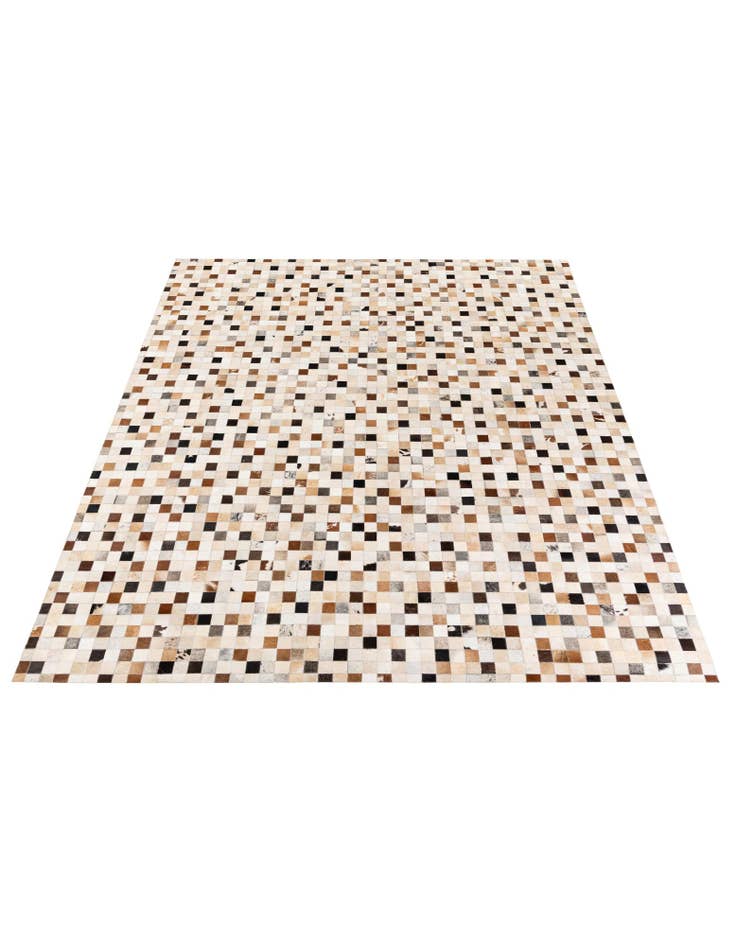 Detail image of  8' x 9' 9 Cowhide Stocks Rug