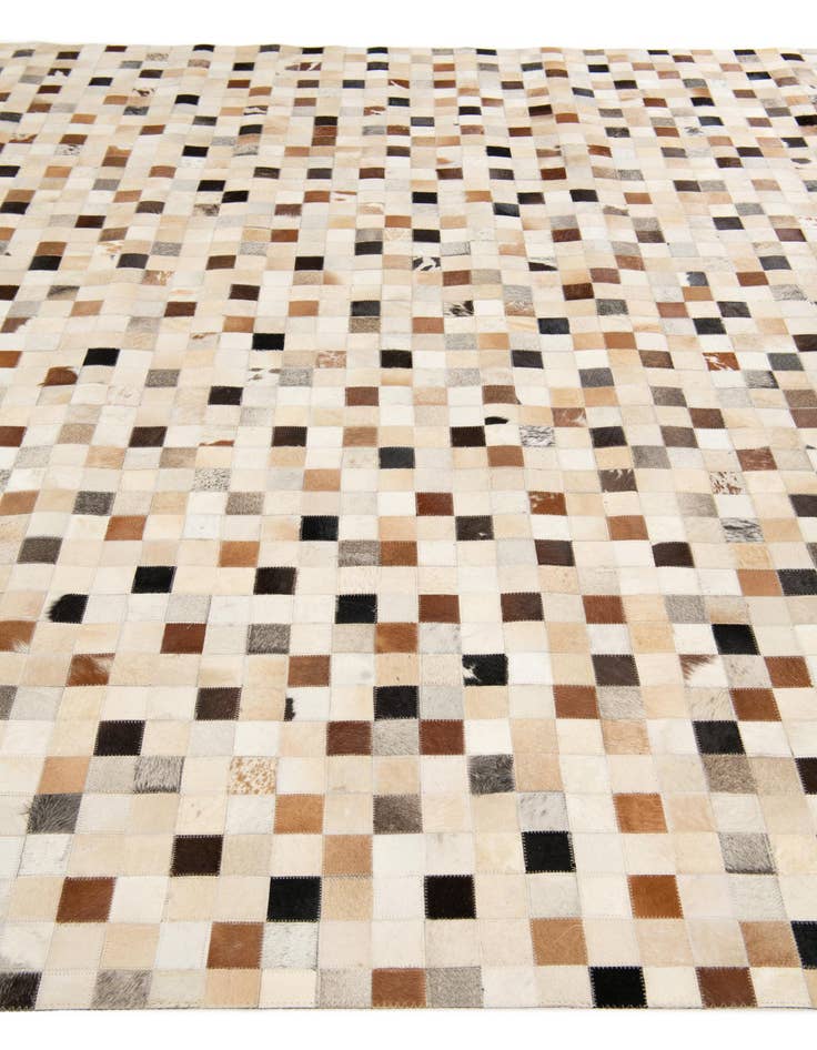 Detail image of  8' x 9' 9 Cowhide Stocks Rug