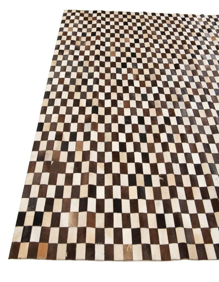 Detail image of  8' x 9' 10 Cowhide Stocks Rug