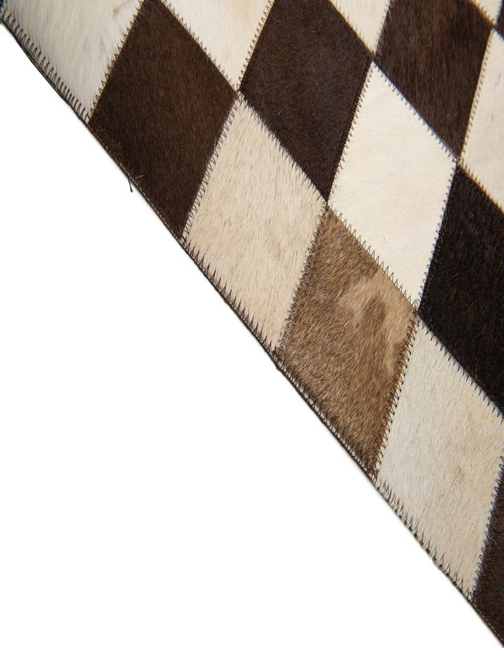 Detail image of  8' x 9' 10 Cowhide Stocks Rug