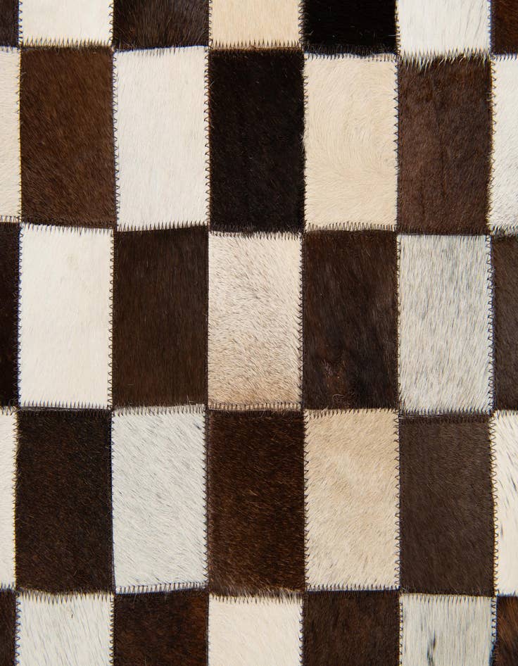 Detail image of  8' x 9' 10 Cowhide Stocks Rug