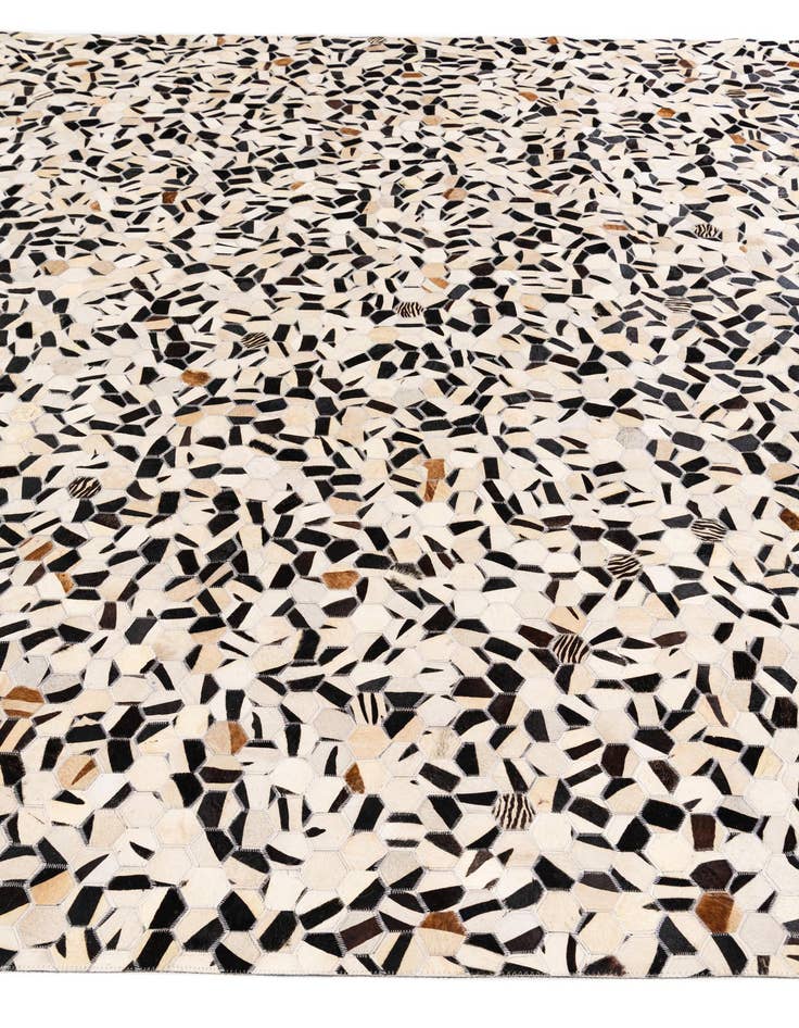 Detail image of  8' 1 x 9' 10 Cowhide Stocks Rug